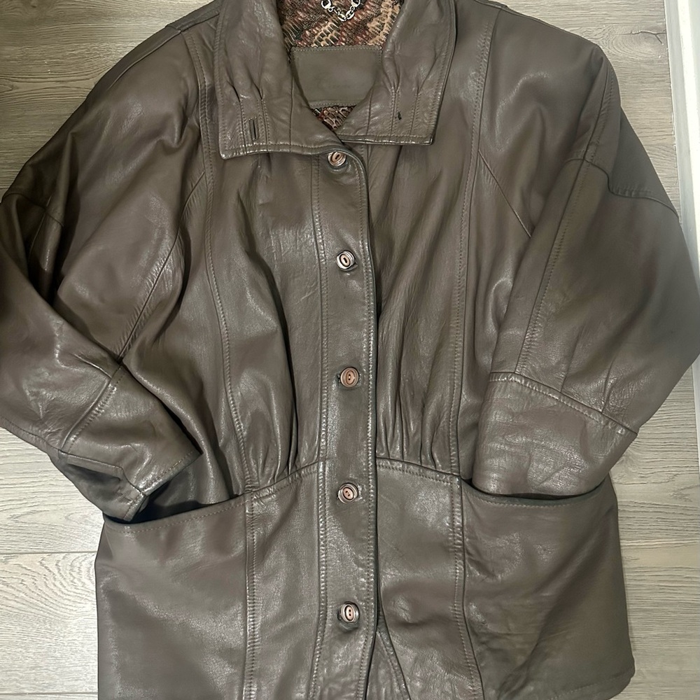 Women's Brown Leather Jacket